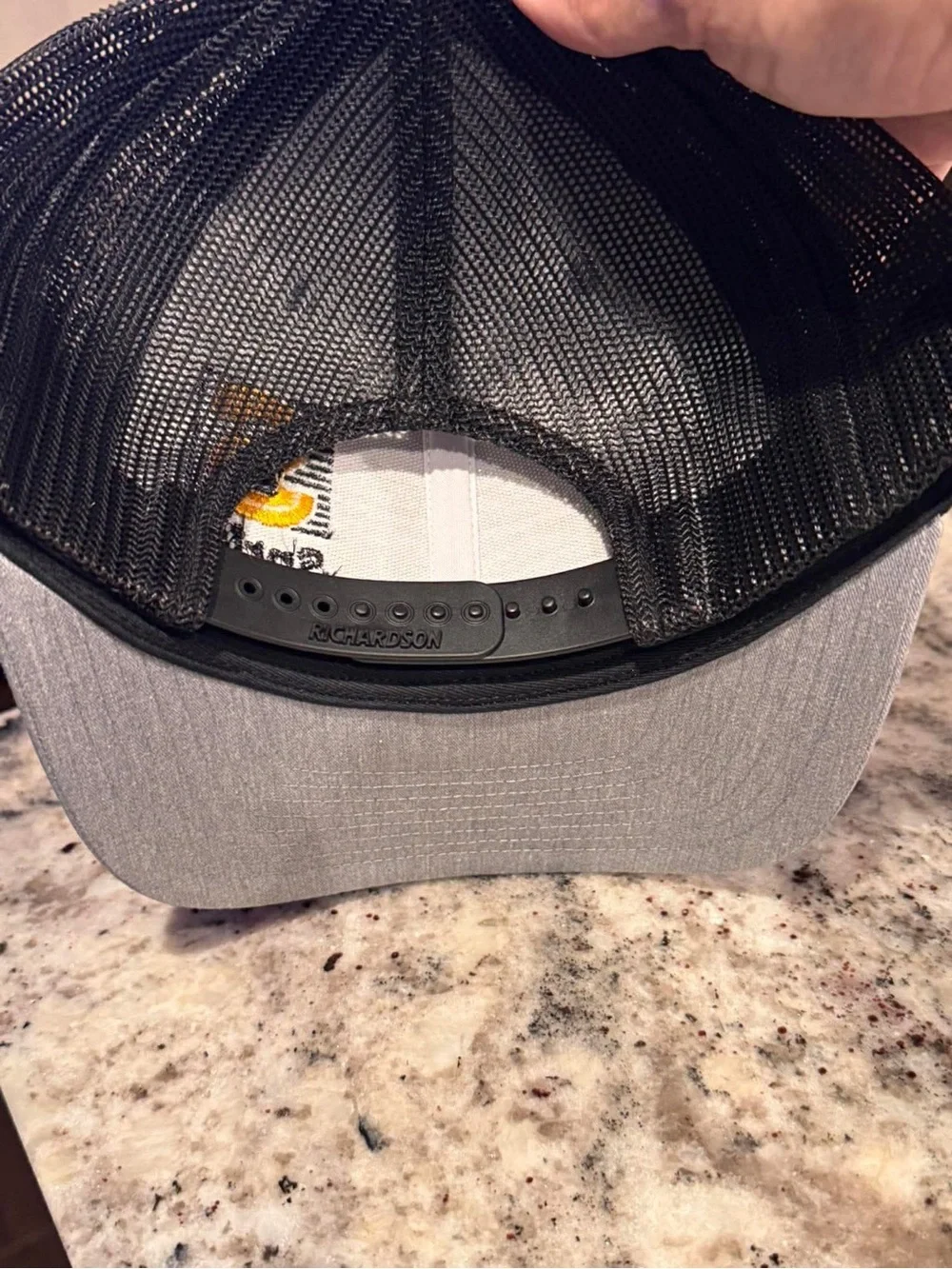 Richardson Sprint Environmental Gray and Black Trucker Hat